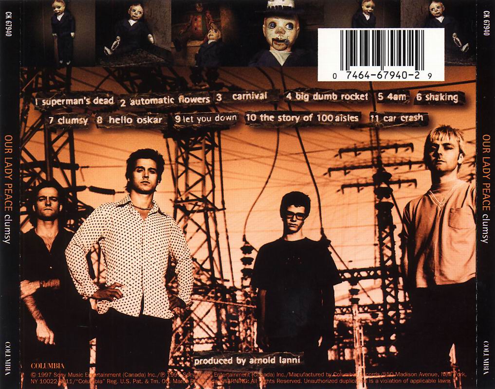 Our Lady Peace  Clumsy  back